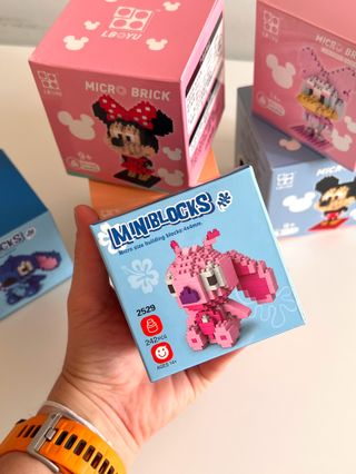Set 6 Micro Brick Costruzioni Disney Stitch Mickey