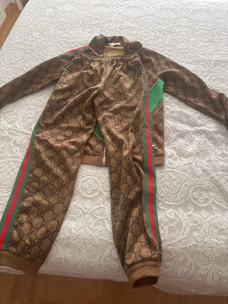 Chándal Gucci Marrón Verde Rojo