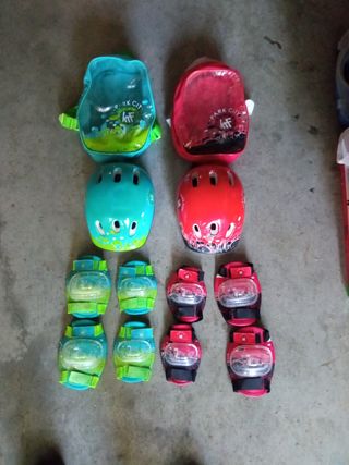 Equipación protección patines niños