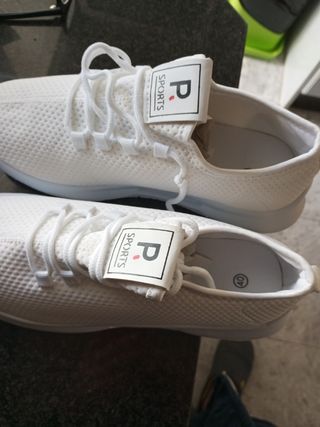 Zapatillas deportivas blancas mujer talla 40