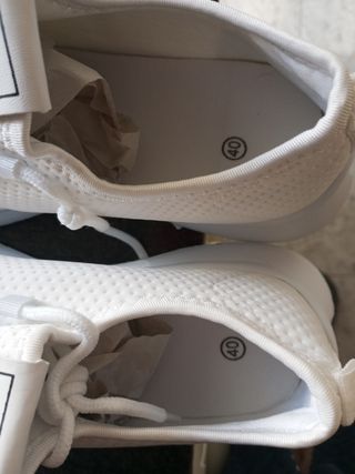 Zapatillas deportivas blancas mujer talla 40