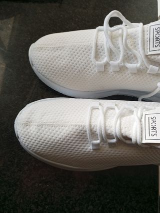 Zapatillas deportivas blancas mujer talla 40