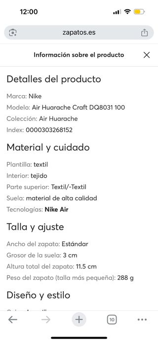 Zapatillas Nike Air Huarache Craft Mujer 