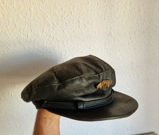 Gorra de cuero estilo Guerra Civil