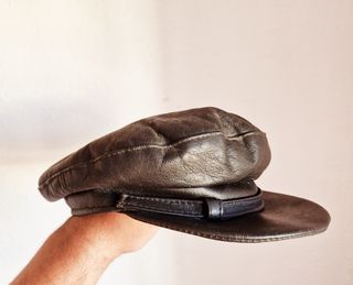 Gorra de cuero estilo Guerra Civil