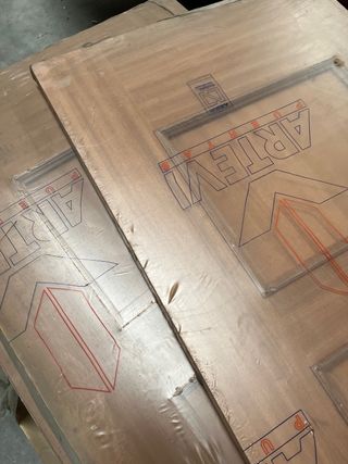 Lote 15 puertas armario ARTEVI madera nuevas