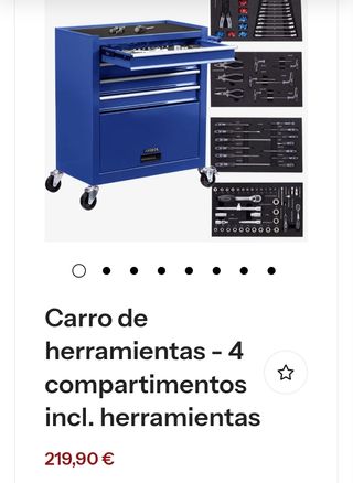 Carro de herramientas AREBOS 4 cajones