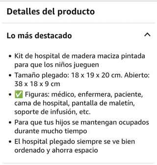 Maletín Hospital Madera Juguete