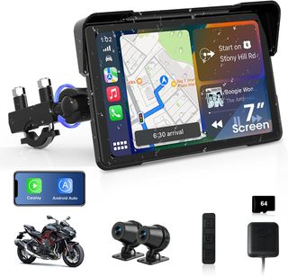 Pantalla 7 Carplay Moto Android Auto 4K