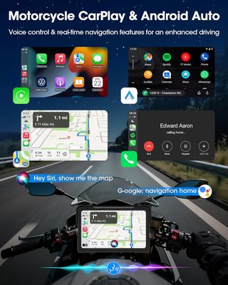 Pantalla 7 Carplay Moto Android Auto 4K