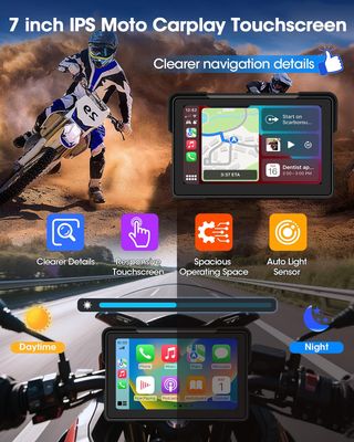 Pantalla 7 Carplay Moto Android Auto 4K