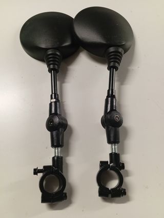 Retrovisores moto negros ajustables