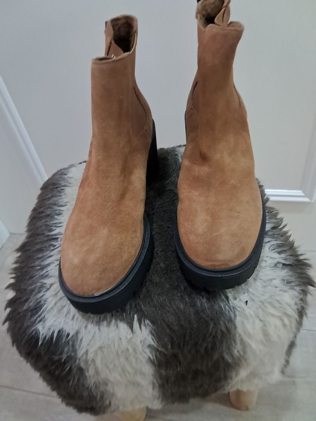 Botines  marrones mujer