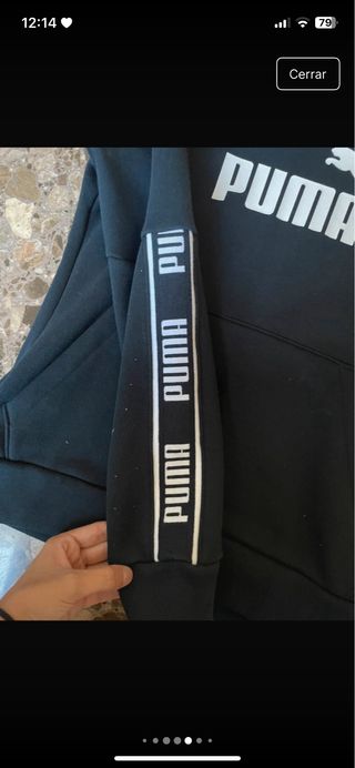 Sudadera Puma Negra Talla S