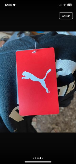 Sudadera Puma Negra Talla S