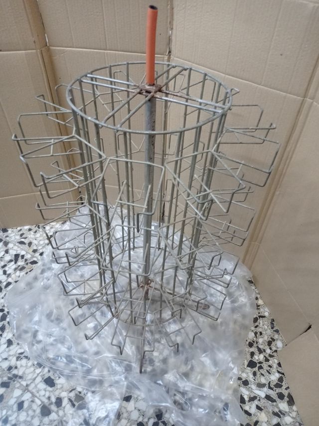 Expositor metálico giratorio retro Vintage