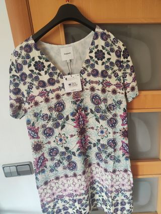 Vestido Desigual Talla 46 Multicolor