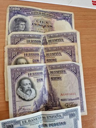Billetes 100 Pesetas República Española 1925