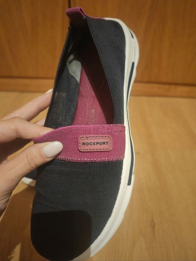 Deportivas elásticas Rockport azul marino y morada