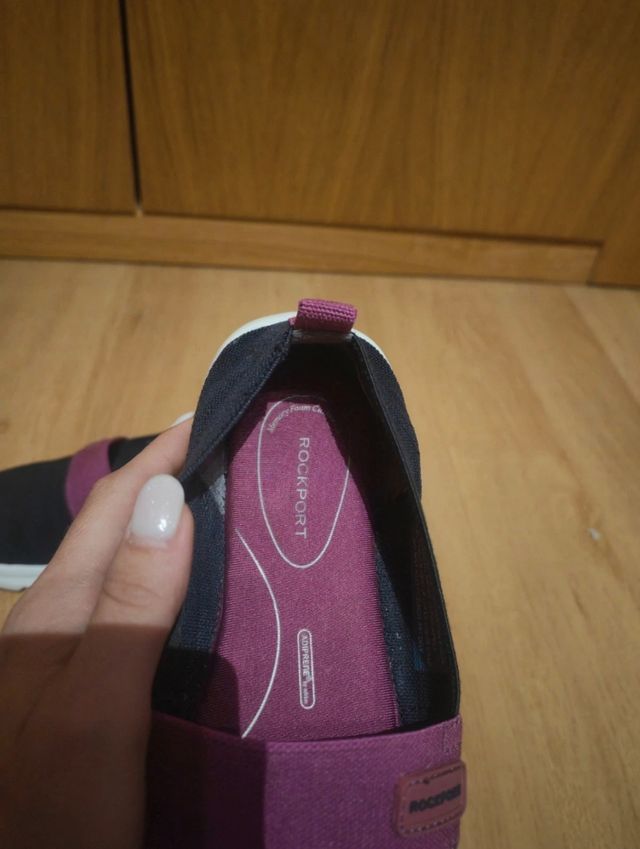 Deportivas elásticas Rockport azul marino y morada