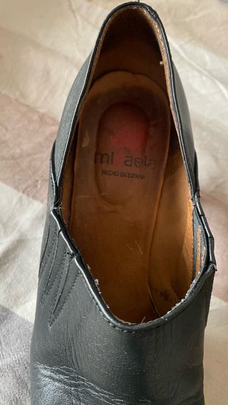 Botín señora piel negro talla 39