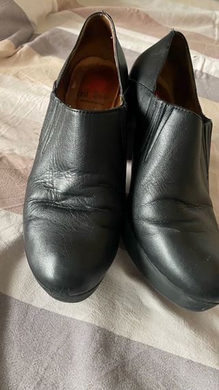 Botín señora piel negro talla 39