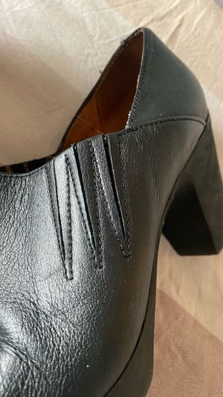 Botín señora piel negro talla 39