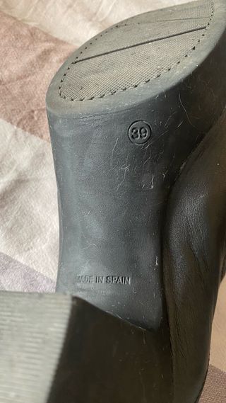 Botín señora piel negro talla 39