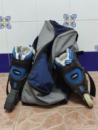 Patines en línea azules