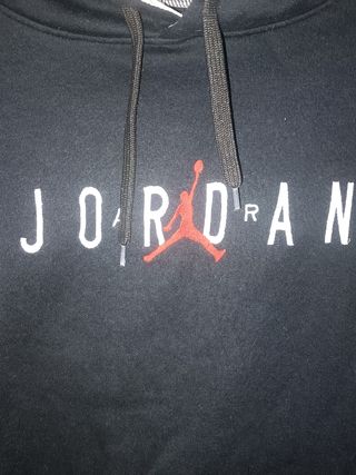 Sudadera Jordan con capucha negra