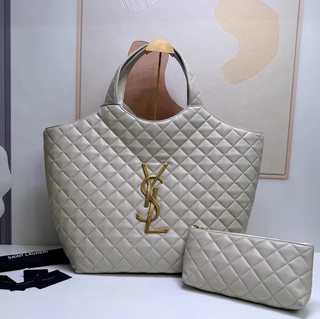 Bolso Tote YSL Gris Acolchado