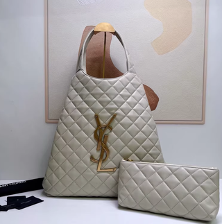 Bolso Tote YSL Gris Acolchado