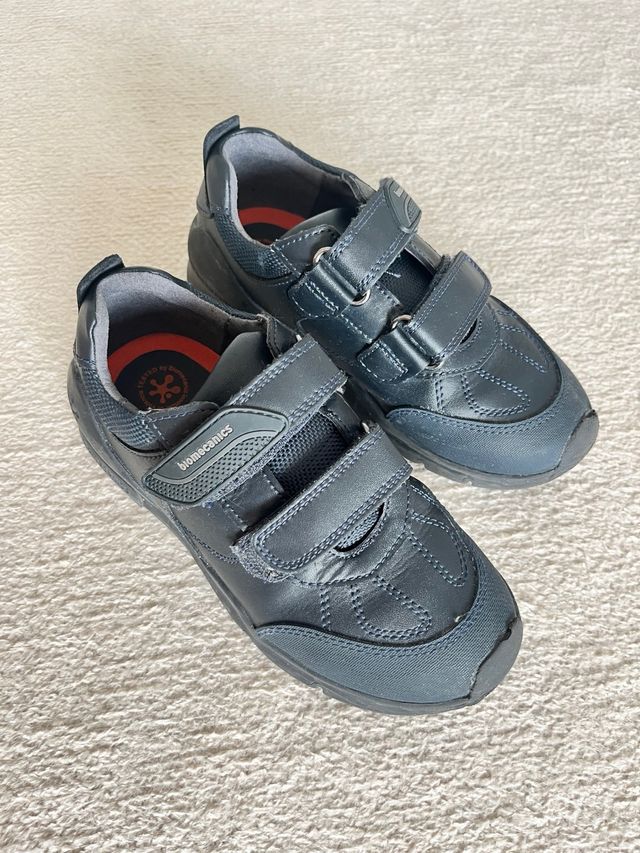 Zapatos Biomecanics Piel Azul Marino T.29