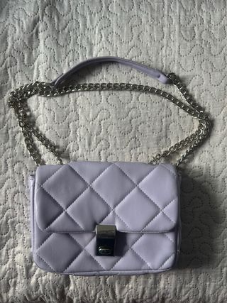 Bolso Morado Acolchado Stradivarius