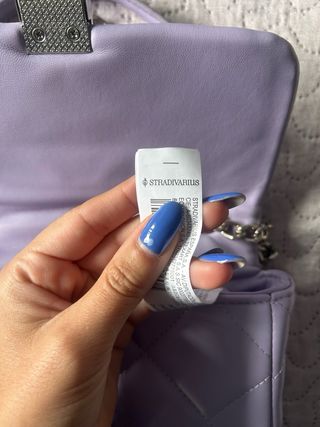 Bolso Morado Acolchado Stradivarius