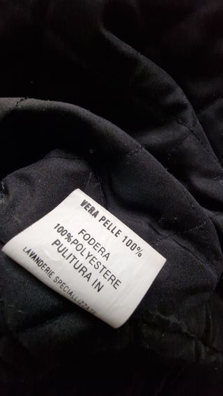 Cappottino vera pelle uomo tg 52