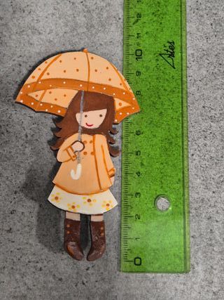 Broche de muñeca con paraguas – 10 cm
