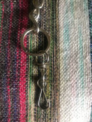 Cadena portallaves con mosquetón