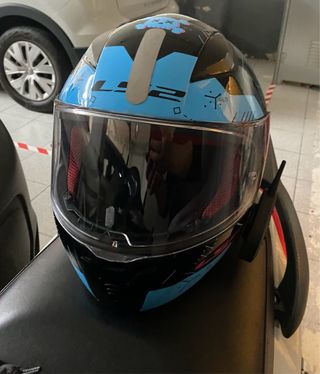 Casco Moto LS2 Talla M con Intercomunicador