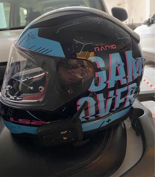 Casco Moto LS2 Talla M con Intercomunicador
