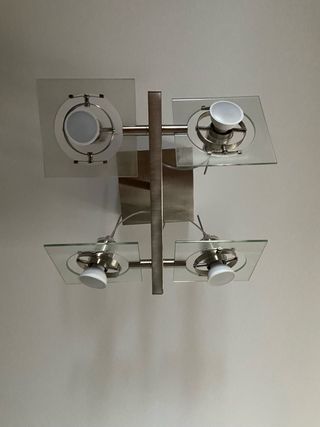 Lámpara techo 4 focos 