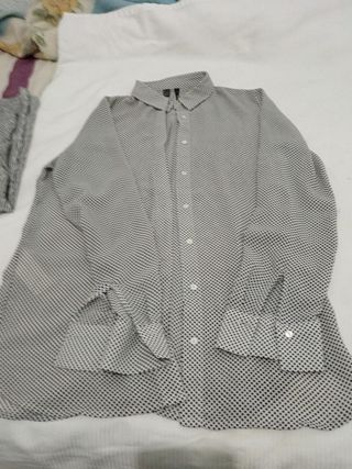 Lote 2 camisas Mango rayas y puntos