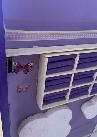 Espejo joyero grande morado
