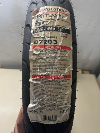 Neumático Bridgestone Battlax SC 100/90-14M/ 57P