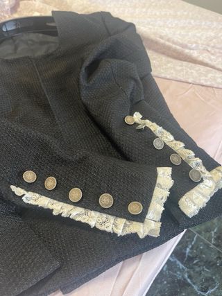 Corpiño Fallera Negro Talla 16 Años