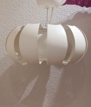 Lámpara colgante blanca grande