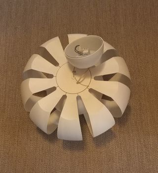 Lámpara colgante blanca grande