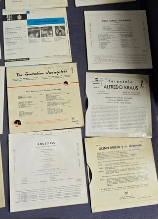 Lote Vinilos Singles Antiguos 1958-62 y Álbum