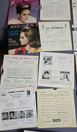 Lote Vinilos Singles Antiguos 1958-62 y Álbum