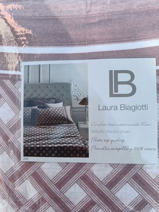 Lenzuola Laura Biagiotti Flanella Matrimoniale